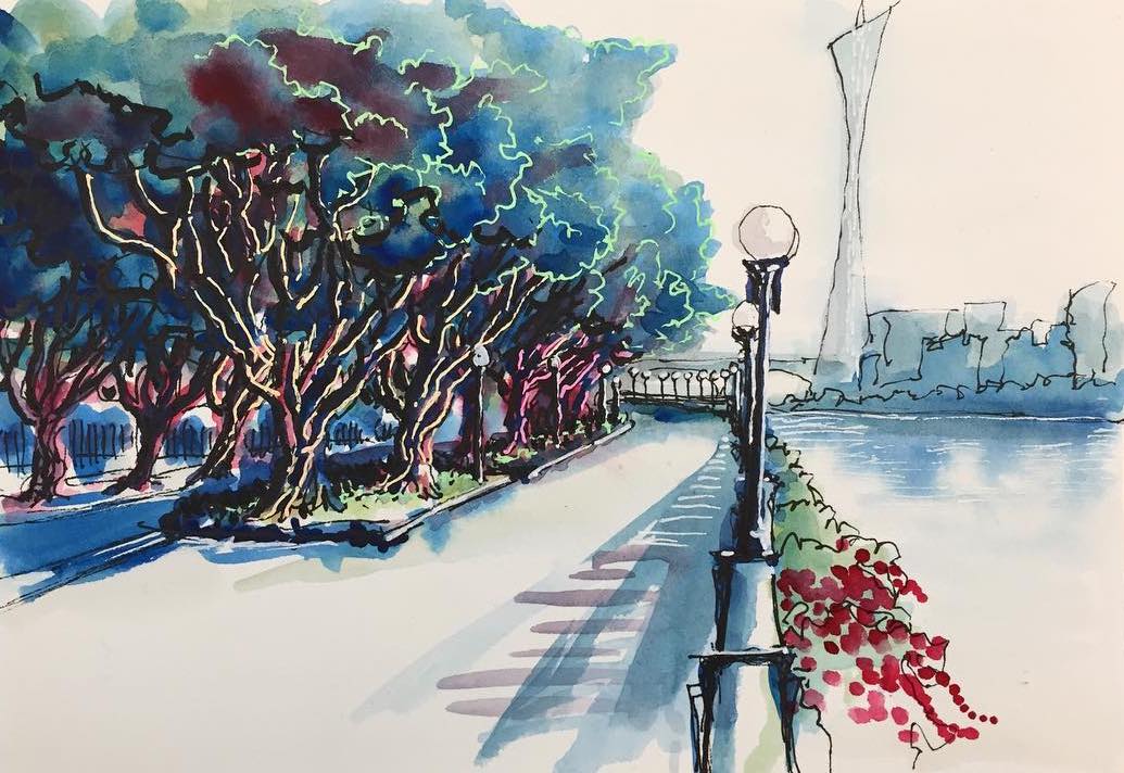 Ershadao - urban sketch guangzhou