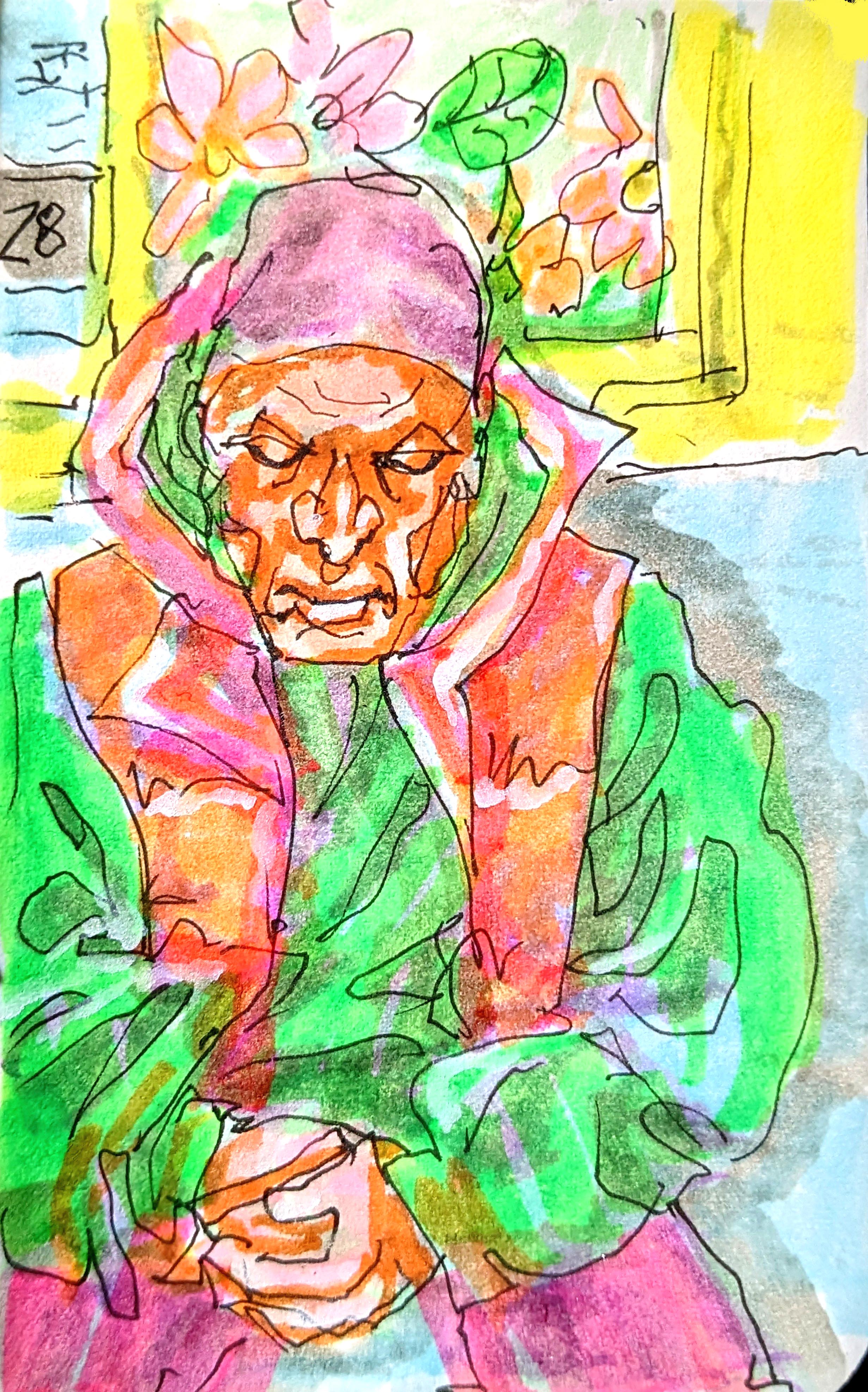 there is a train directly behind this one