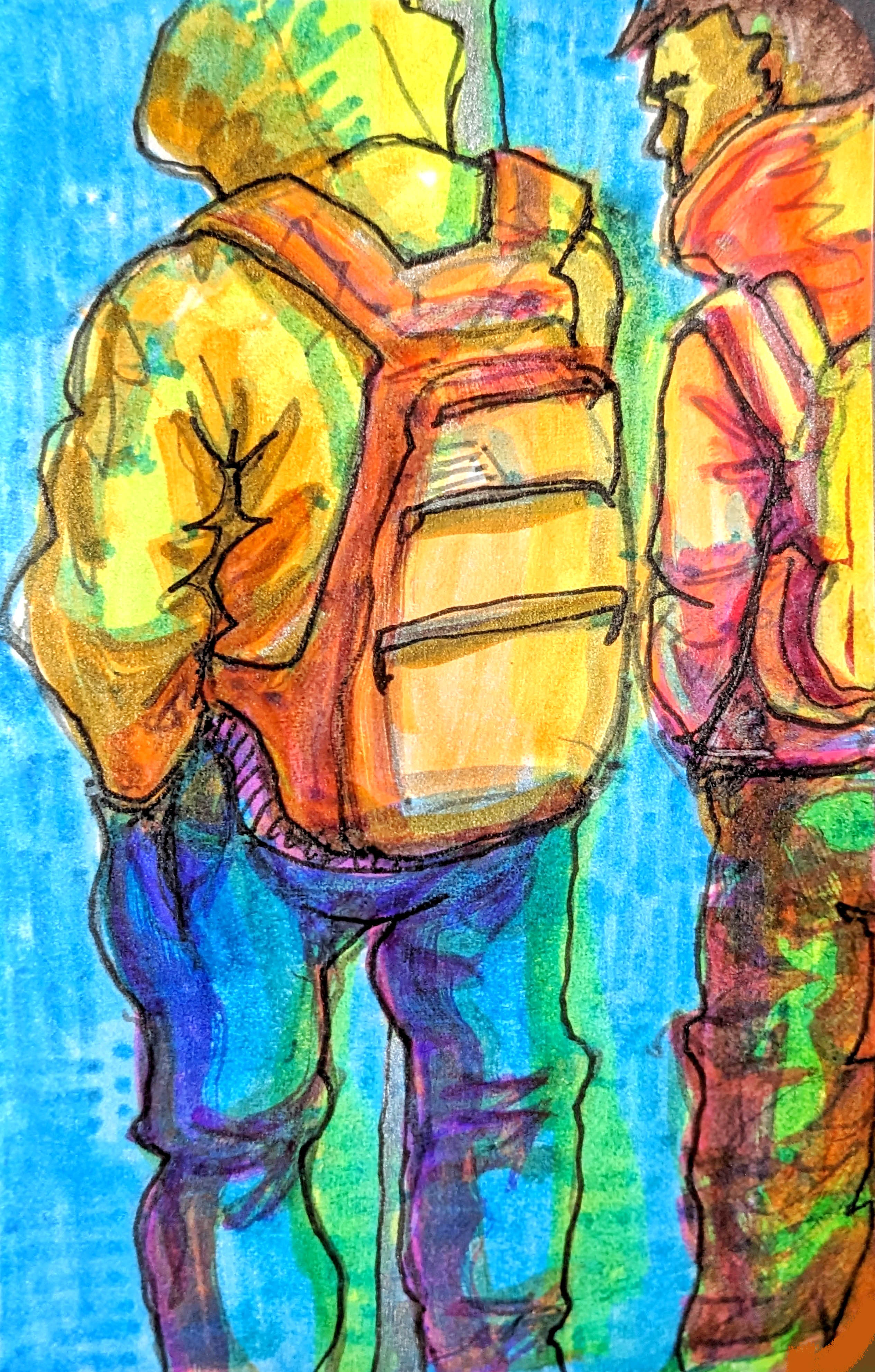 please step aside and let the passengers off the train first