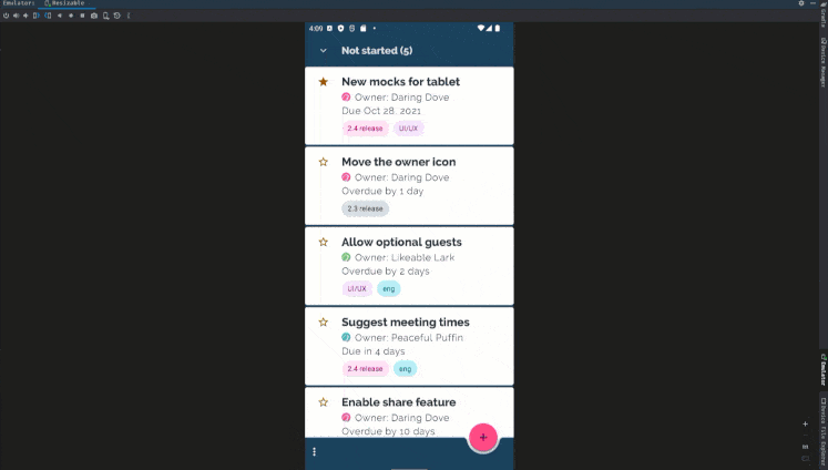 Resizable Android Emulator