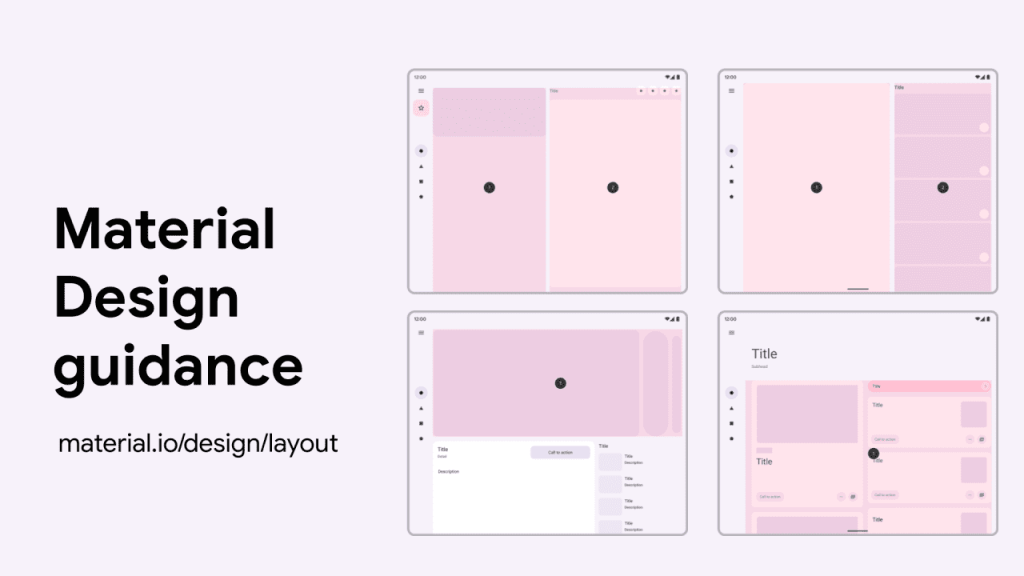 Adaptive UI patterns in the Material Design guidelines.