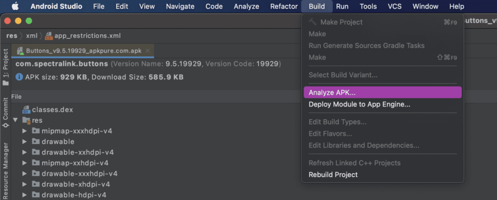 Android Studio screen