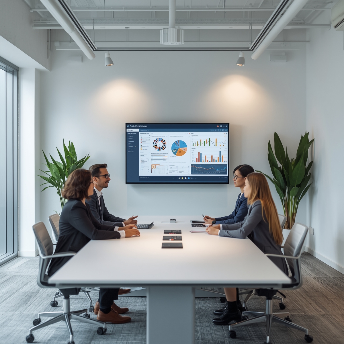 image of an accountant presenting to a client