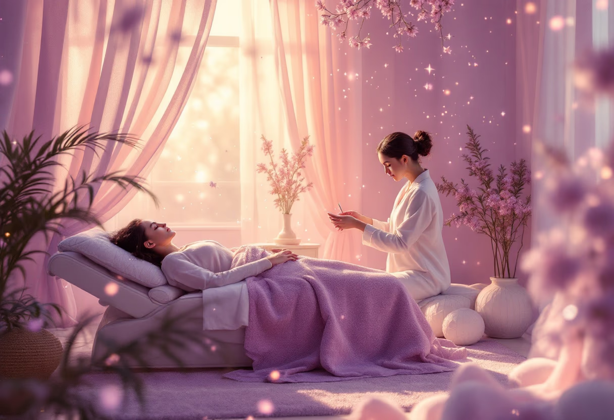 image of acupuncture session