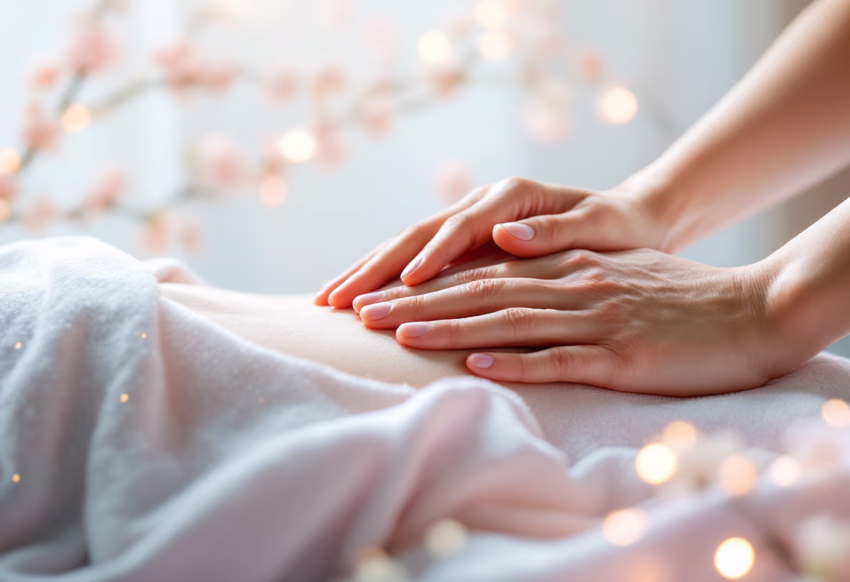 image of relaxing massage scene