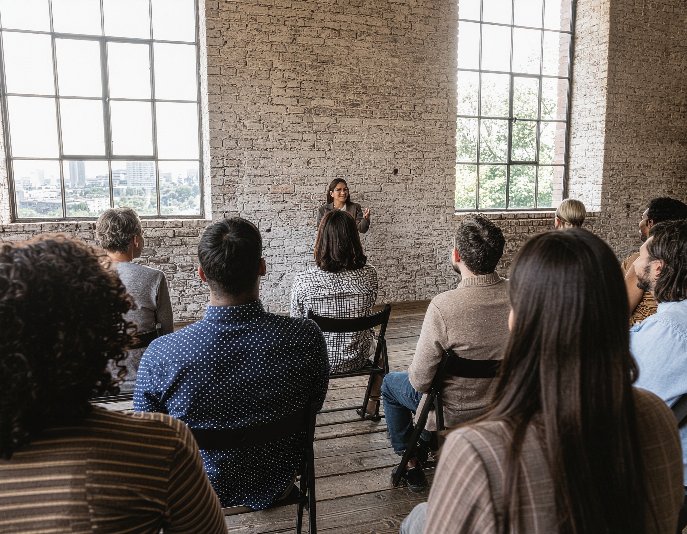 image of business professionals interacting with technology (for a b2b saas) - prompt 3