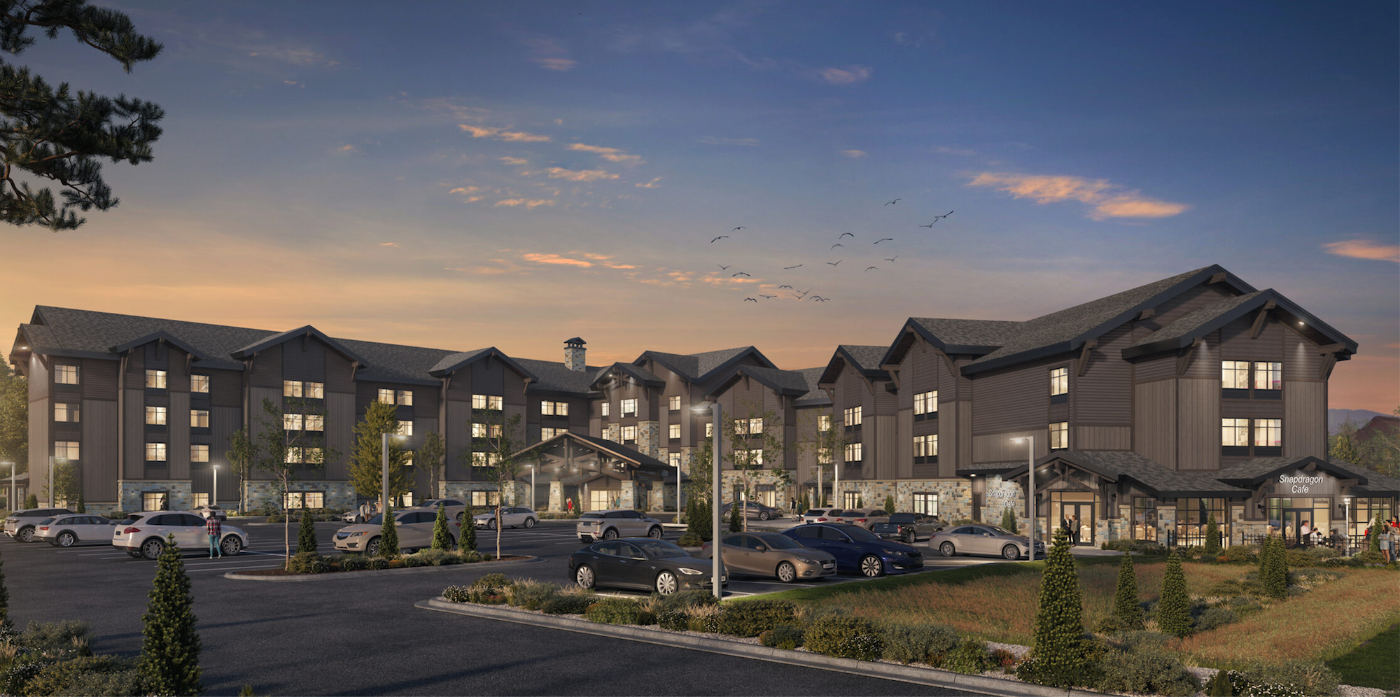 Steamboat Springs Marriott Hotels is the development of a dual-branded Marriott hotel nestled atop Steamboat Mountain in Steamboat Springs, Colorado. The design will deliver a western lodge ambiance for guests to capitalize on Colorado’s scenic views. In addition to hotel rooms, plans include the construction of an upscale bar/lounge area and a full-service restaurant.