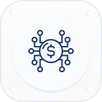 A white square with a dollar sign on it.