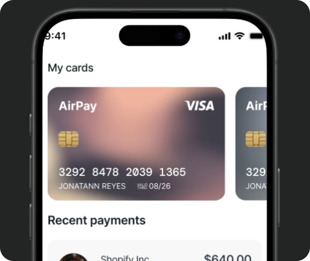 AirPay webflow template image