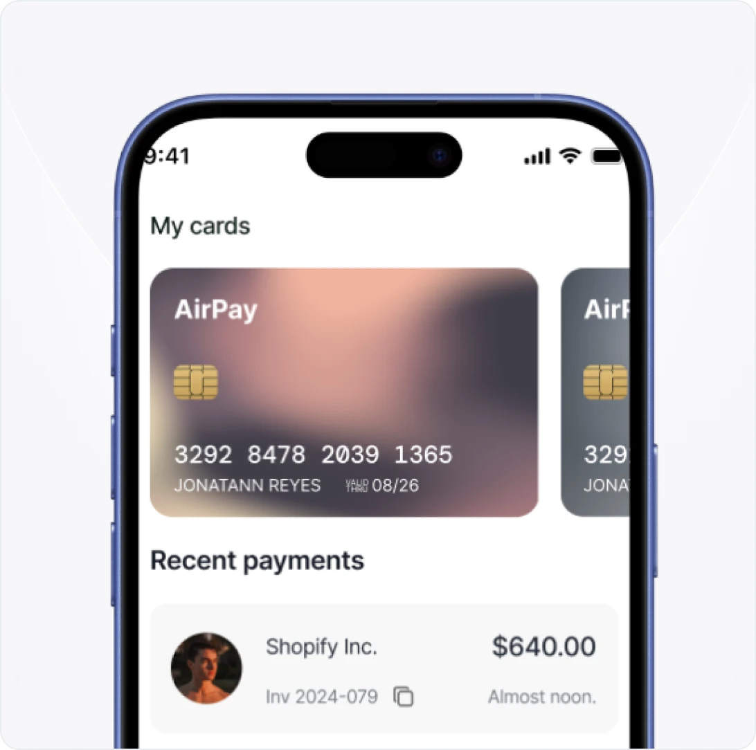AirPay webflow template image