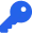 Blue key icon