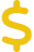 Yellow dollar sign emoji symbol.