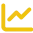 Yellow line chart icon showing an upward trend.