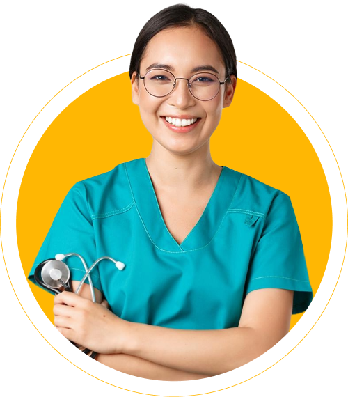 A portrait of a nurse.