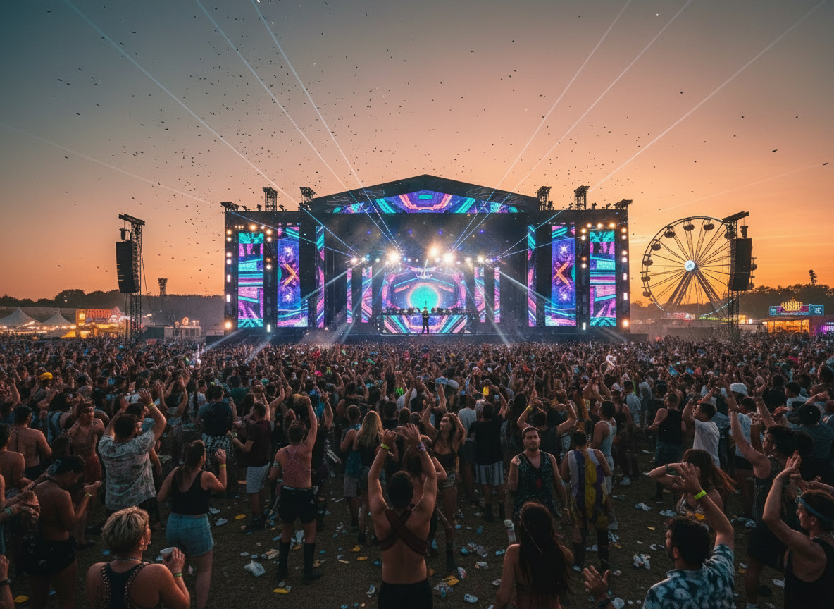 Outdoor music festival