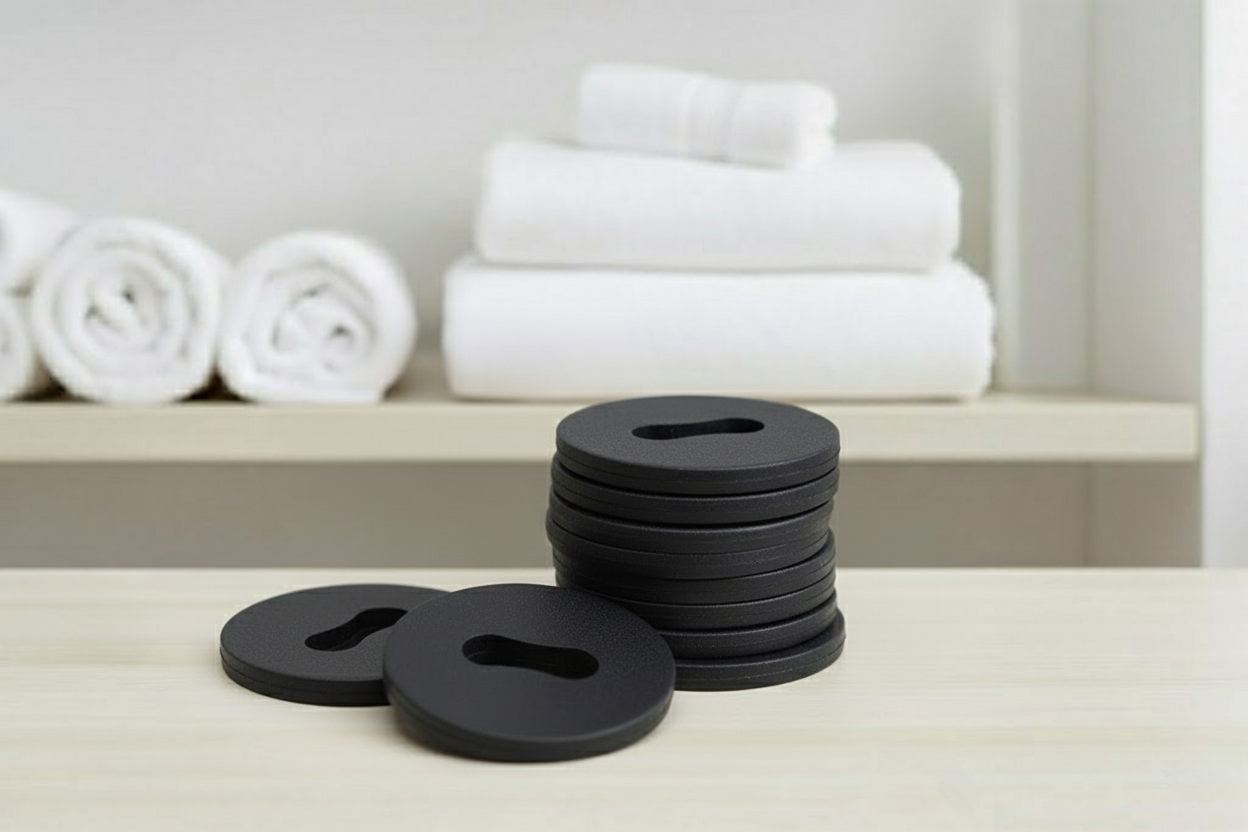 image of a past sales event register area in a department store