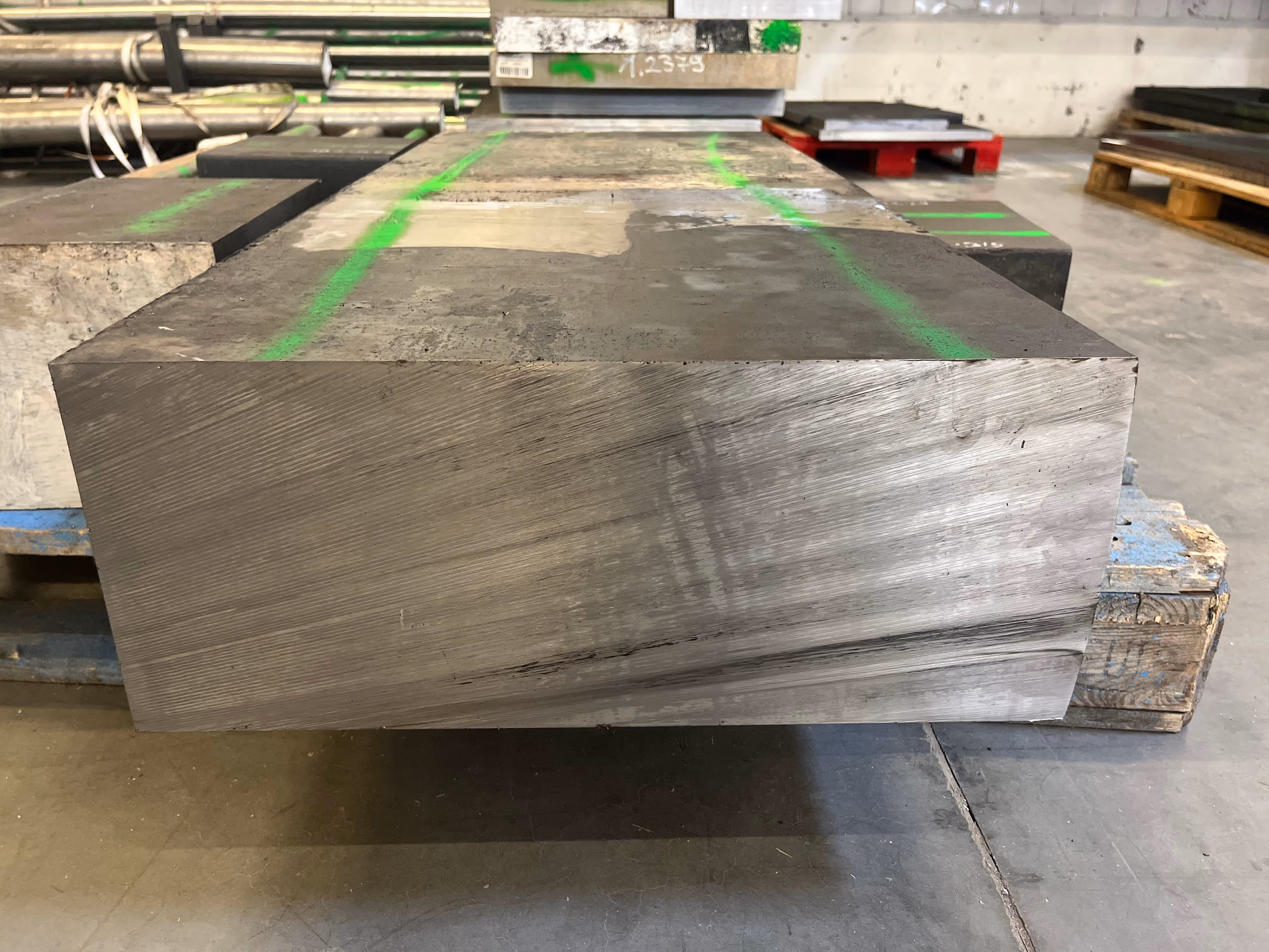 A large block of tool steel