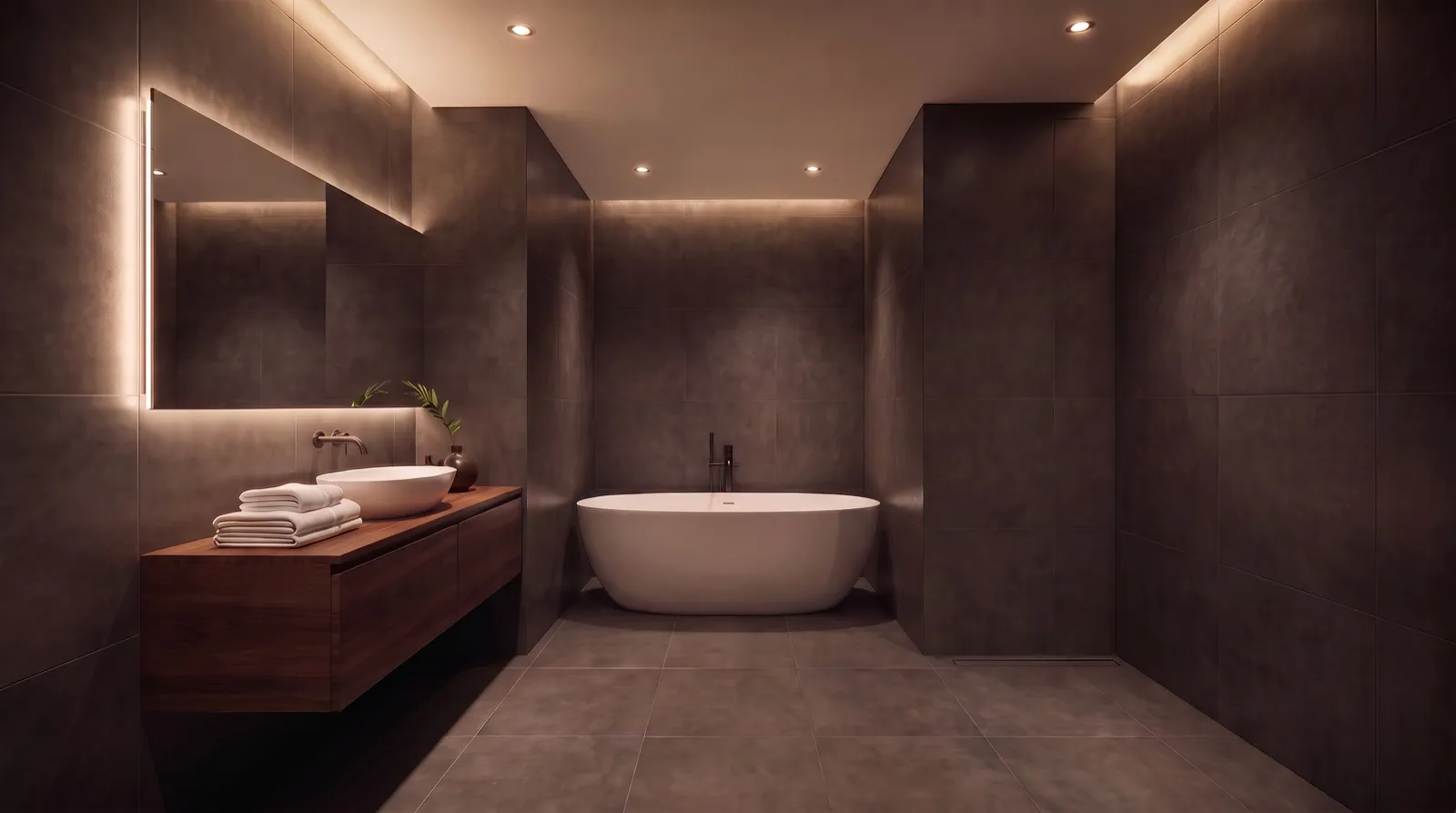 Villa 1 en-suite bathroom