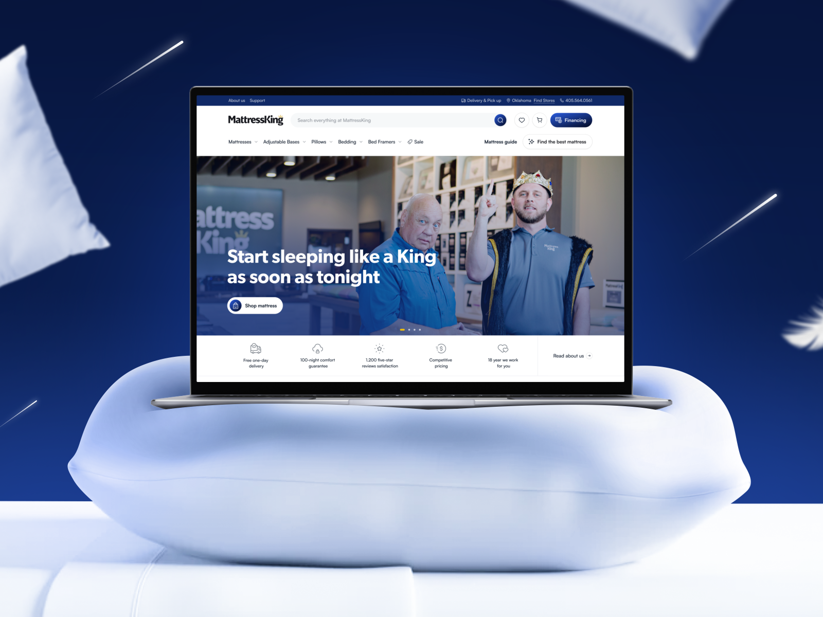 Comfortable UI for a Cozy Sleep With Mattress King