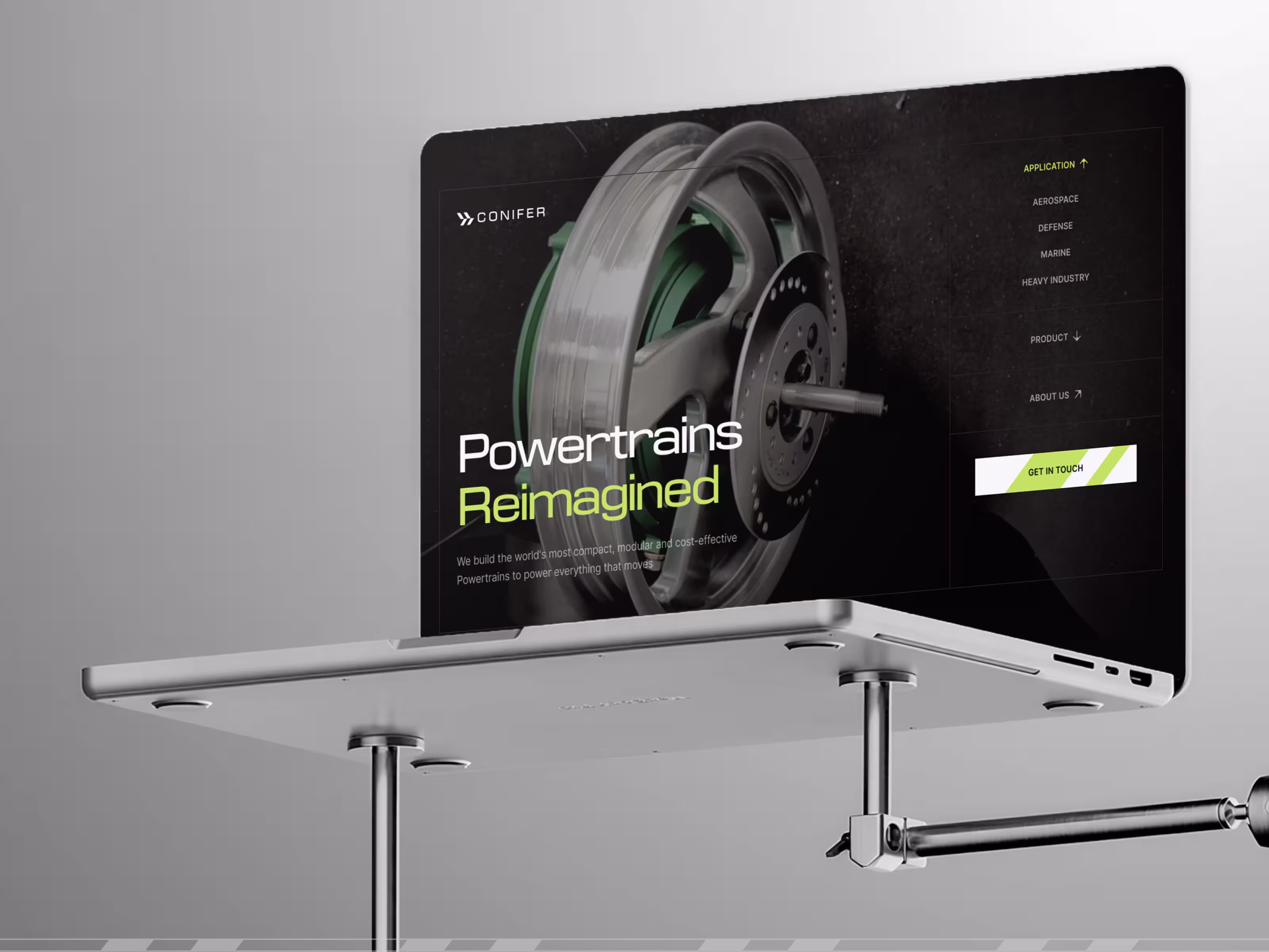 Industrial-Style Website Design for Conifer Motors 