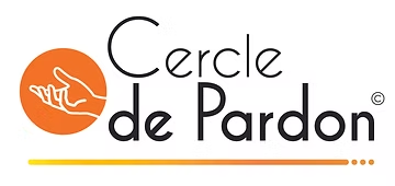 Logo de Cercle de Pardon avec une main ouverte stylisée en orange à gauche.