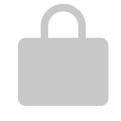 Simple black padlock icon indicating security or privacy.