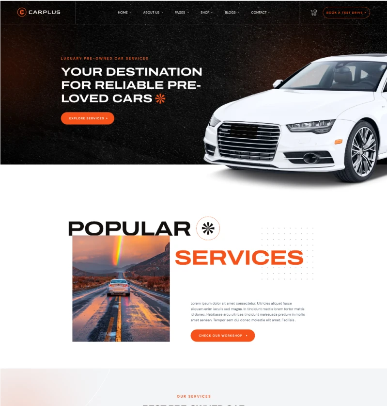 Landing page image