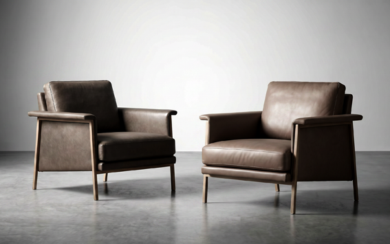 Two chairs for taking a seat
