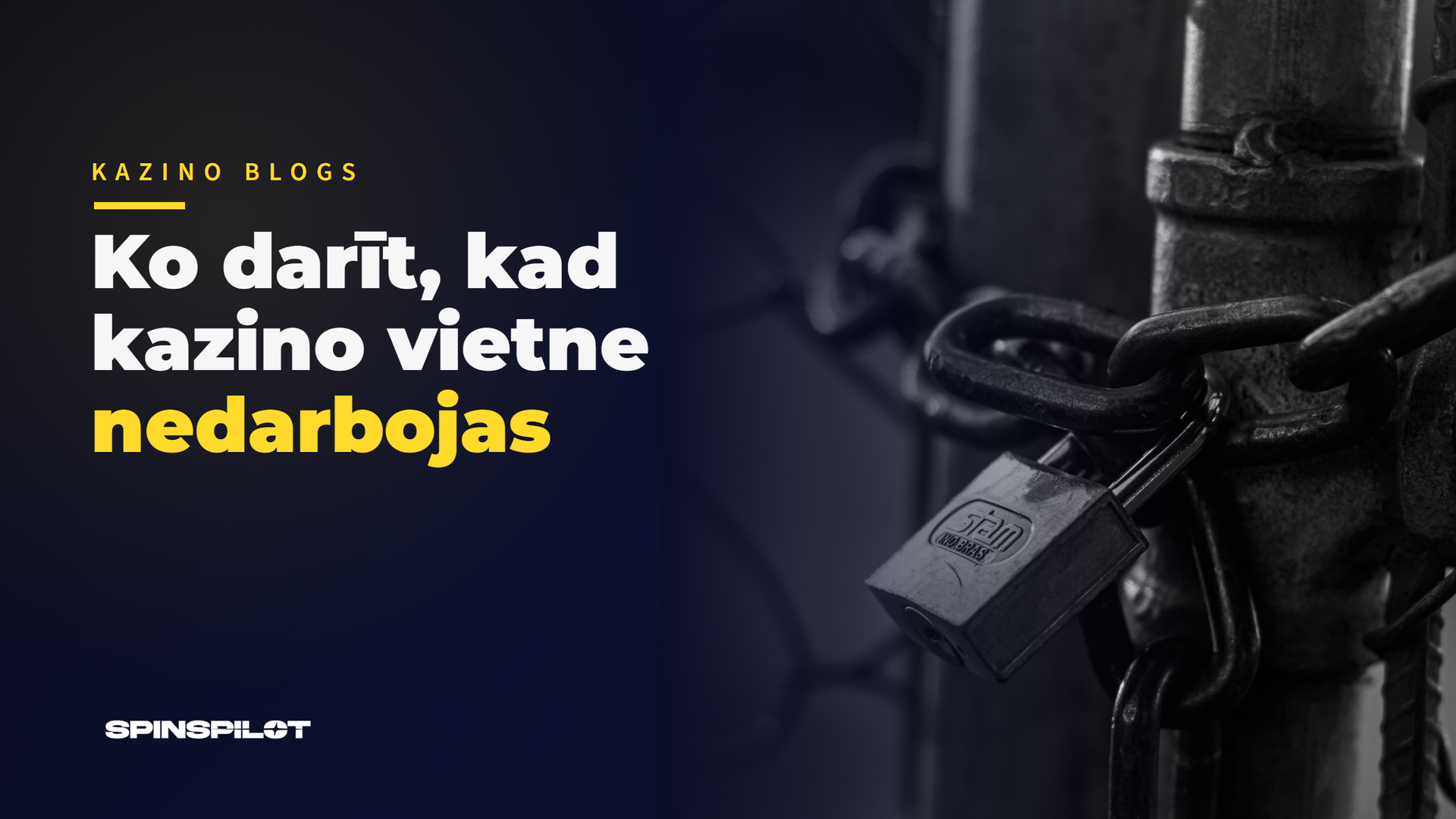 Kad kazino vietne nedarbojas