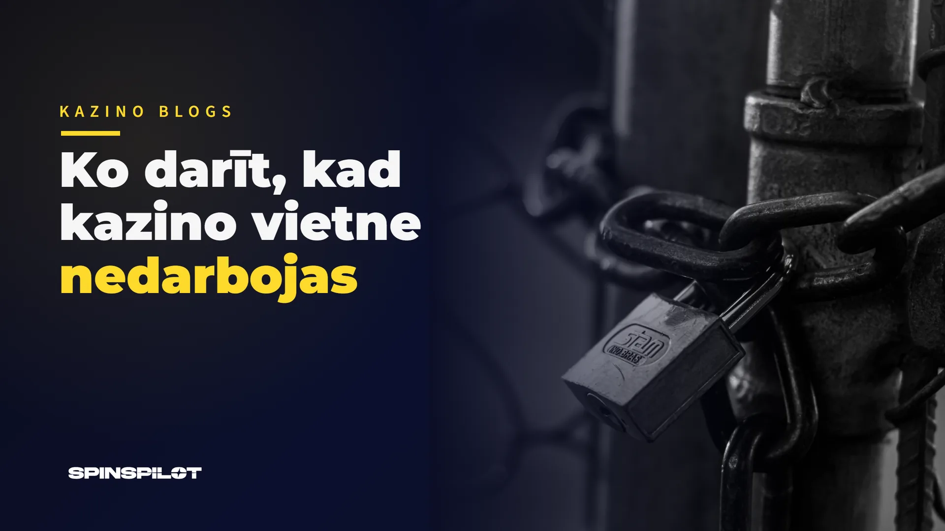 Kad kazino vietne nedarbojas