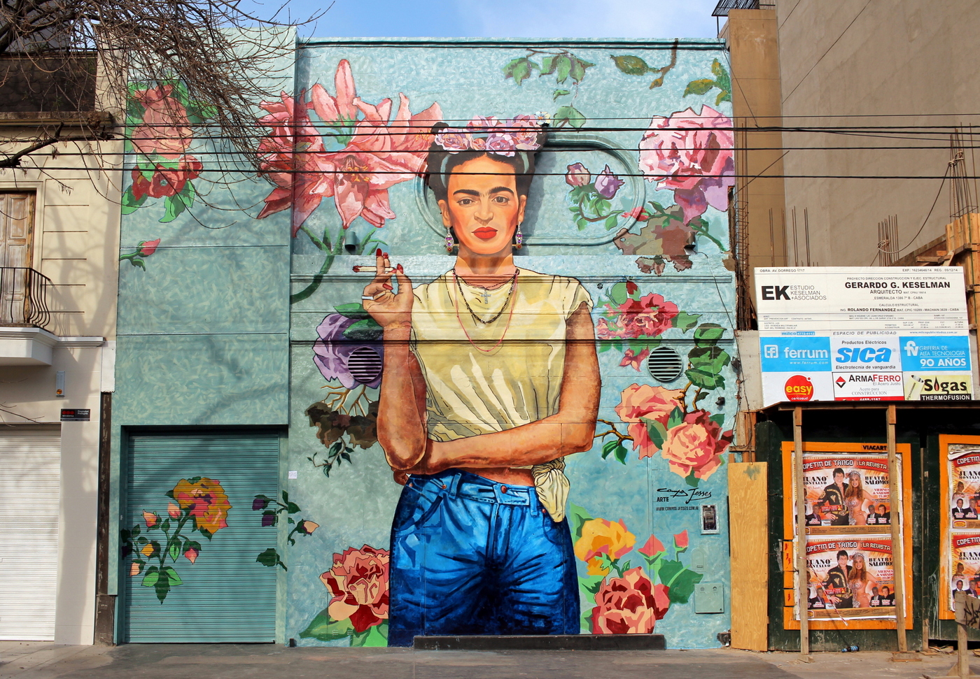 Frida Kahlo mural in Buenos Aires | Buenos Aires Street Art