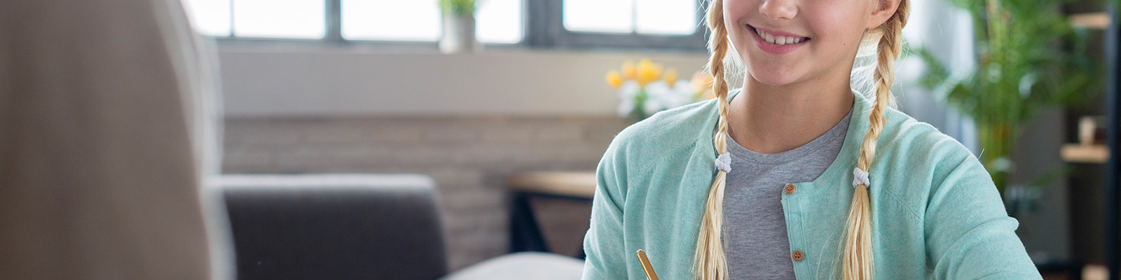 Ein lächelndes Mädchen