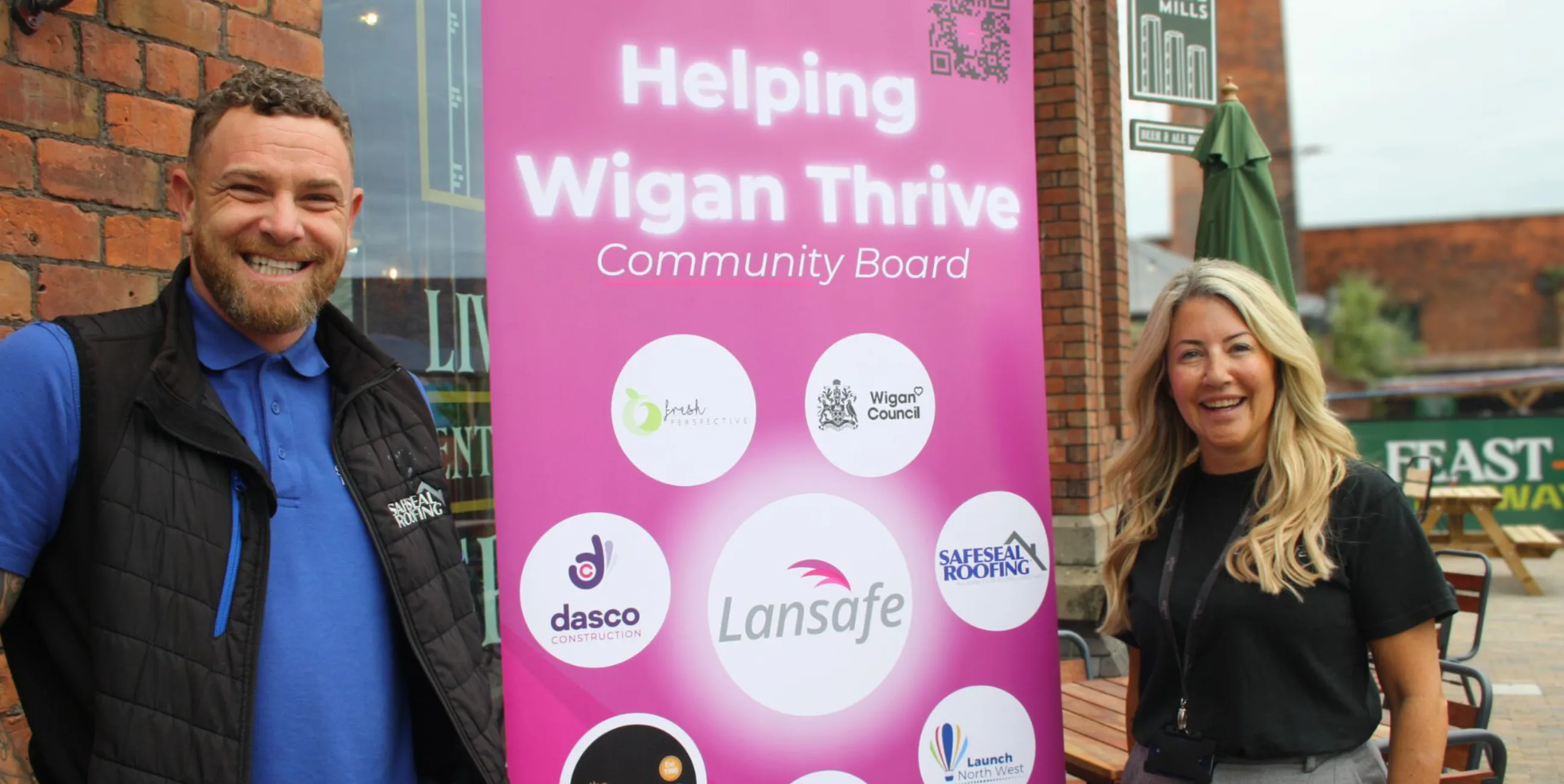 Safeseal Roofing Joins the Helping Wigan Thrive Board
