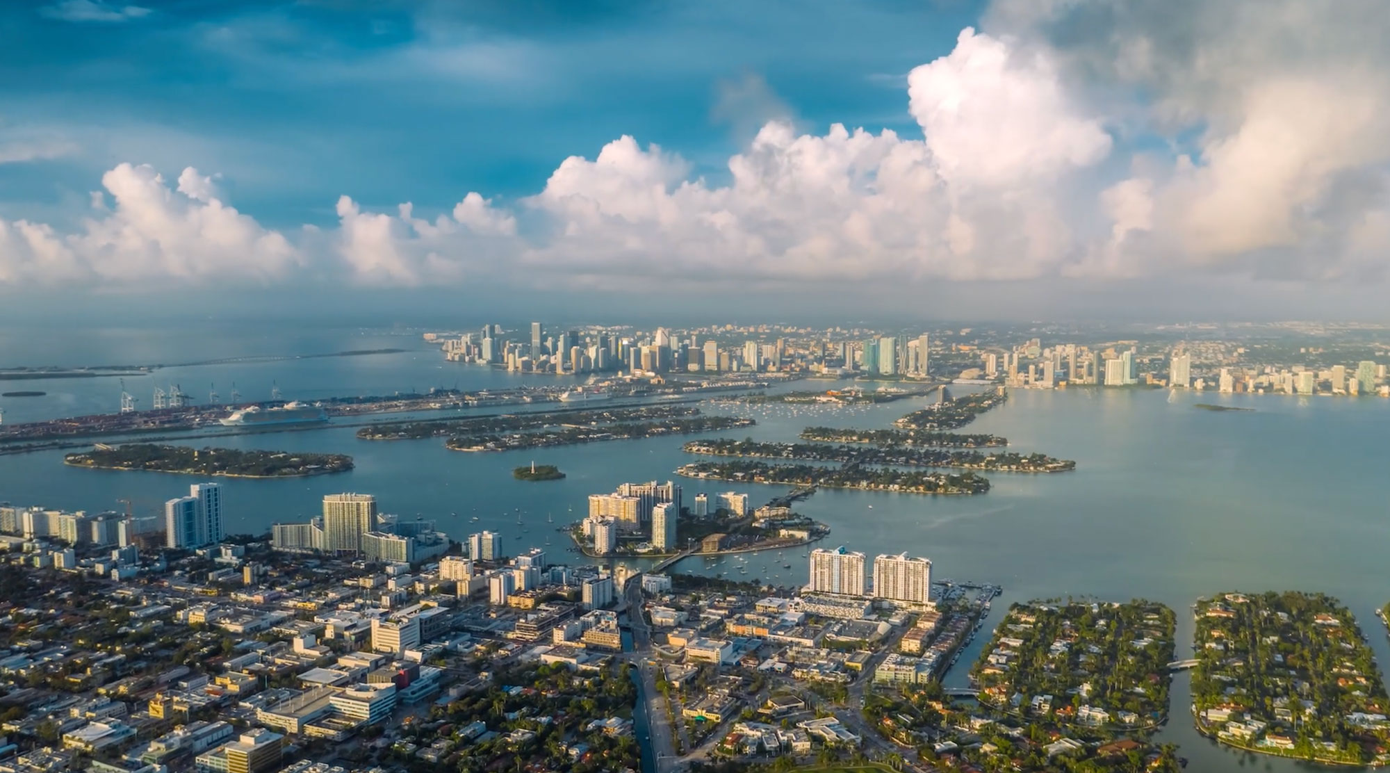 Miami aerial view