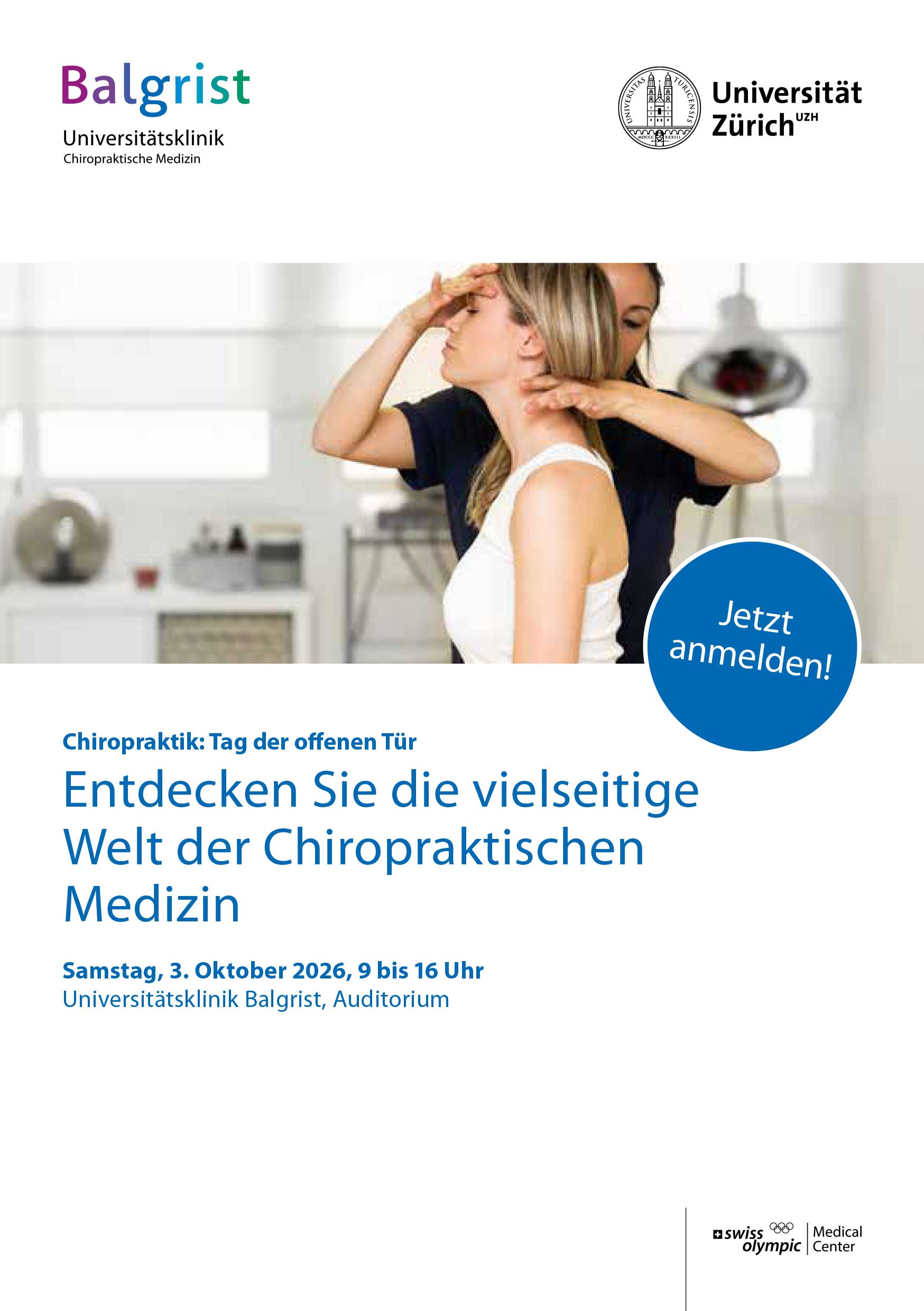 Flyer Tag der offenen Tür Balgrist