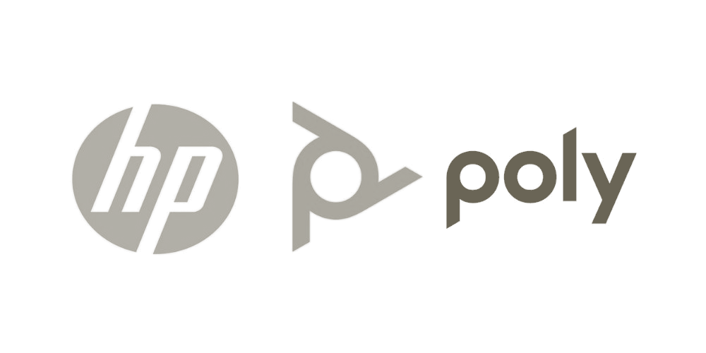 HP and Poly combined company logo.