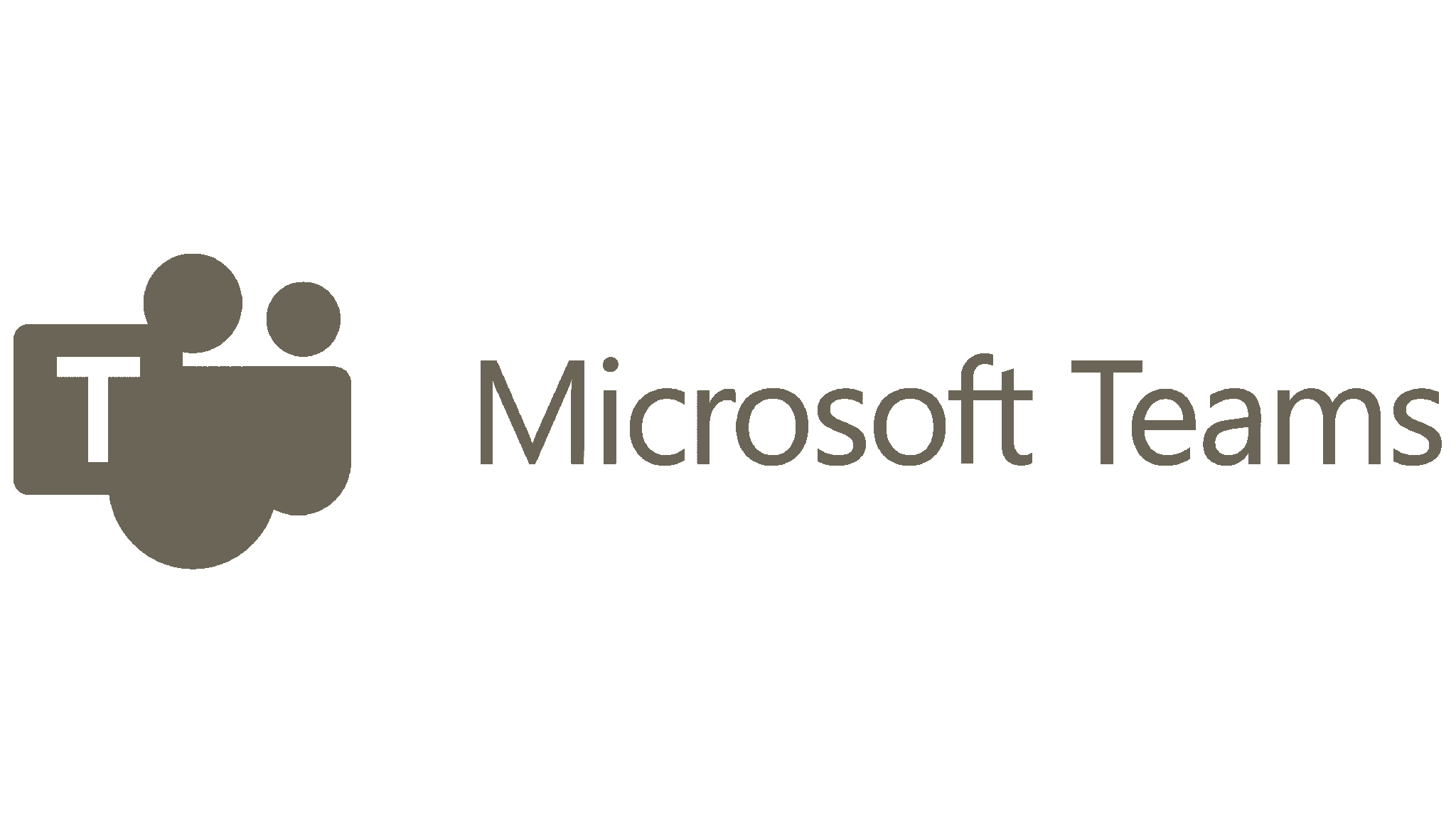 Microsoft Teams logo with a stylized T and overlapping circles next to the text 'Microsoft Teams'.