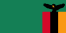 The flag of Zambia