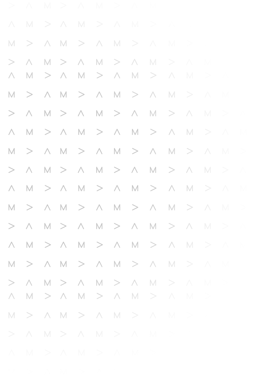 Repeating pattern of white angular symbols forming a grid on a black circular background.