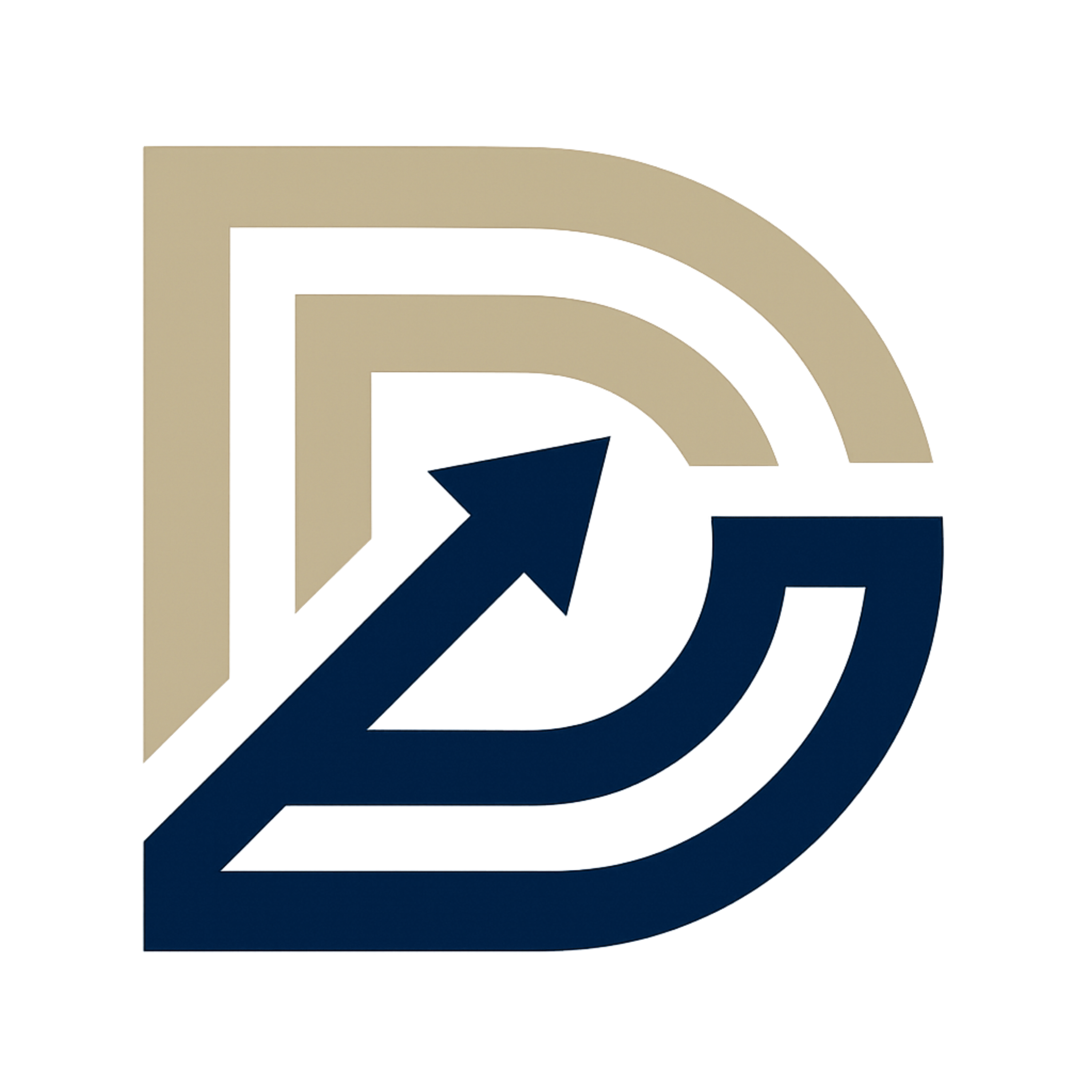 Daley Financial Planning Logo of a palm tree in front of a sun setting over water