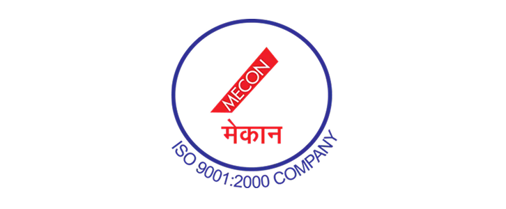 MECCON logo with red text inside a blue circle that says 'ISO 9001:2000 COMPANY' underneath.
