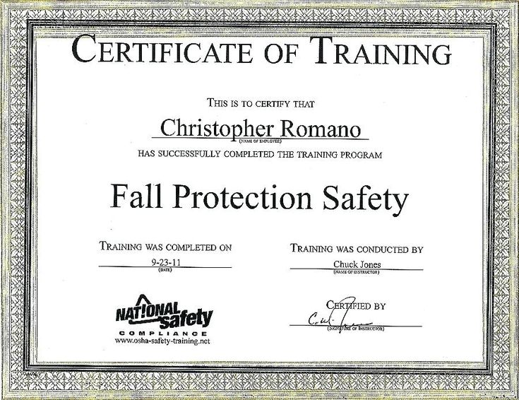 Fall Protection Certification Template (1) - PROFESSIONAL TEMPLATES