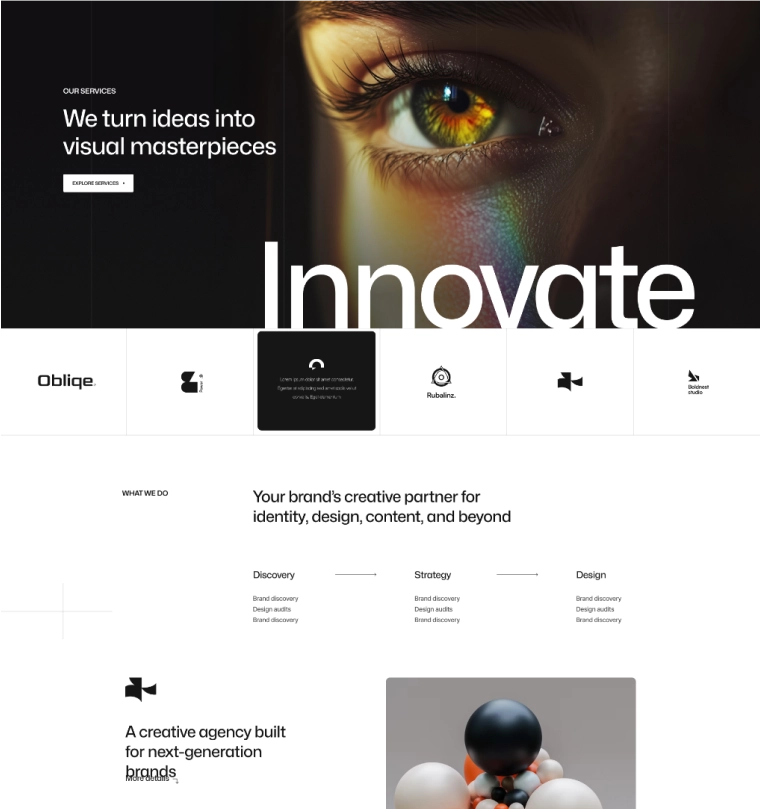 kreascape-landing-service-one-page-image