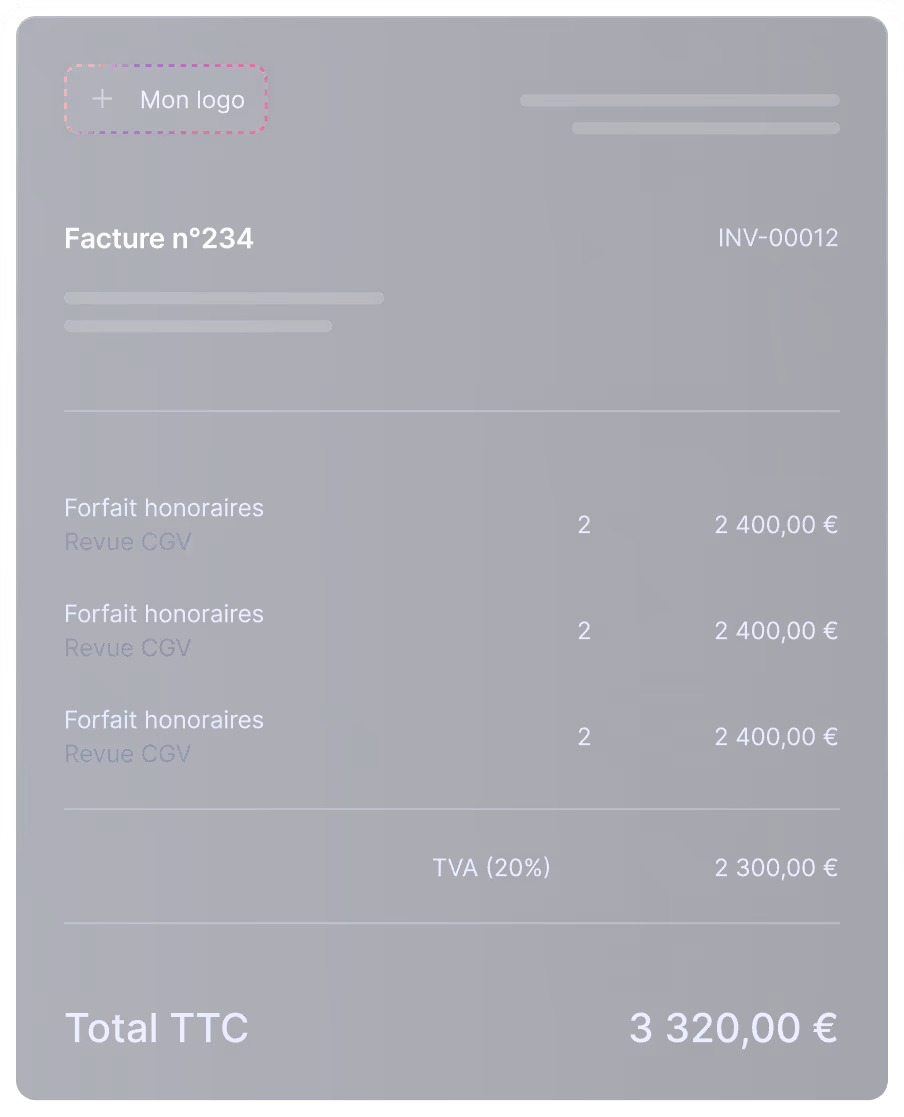 Dashboard mockup