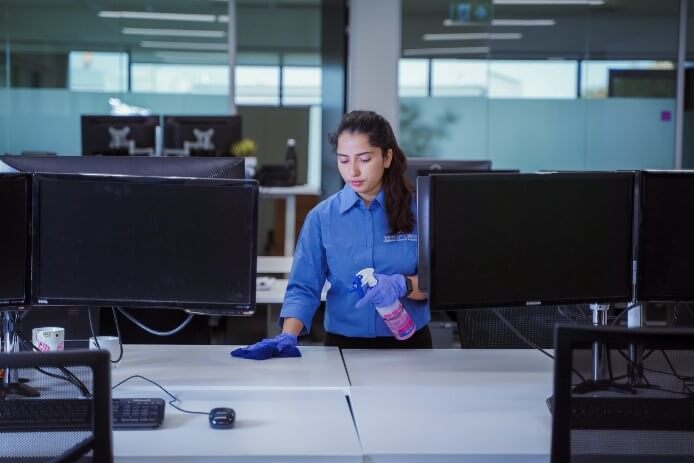 Commercial office cleaning