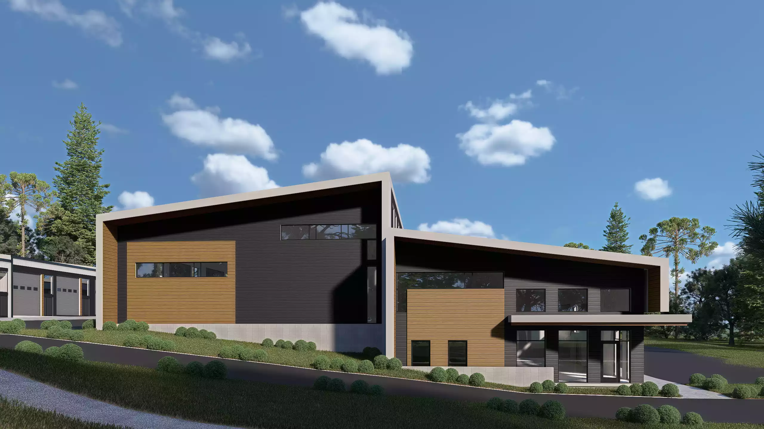 image of vehicles in showroom (for a auto dealership)