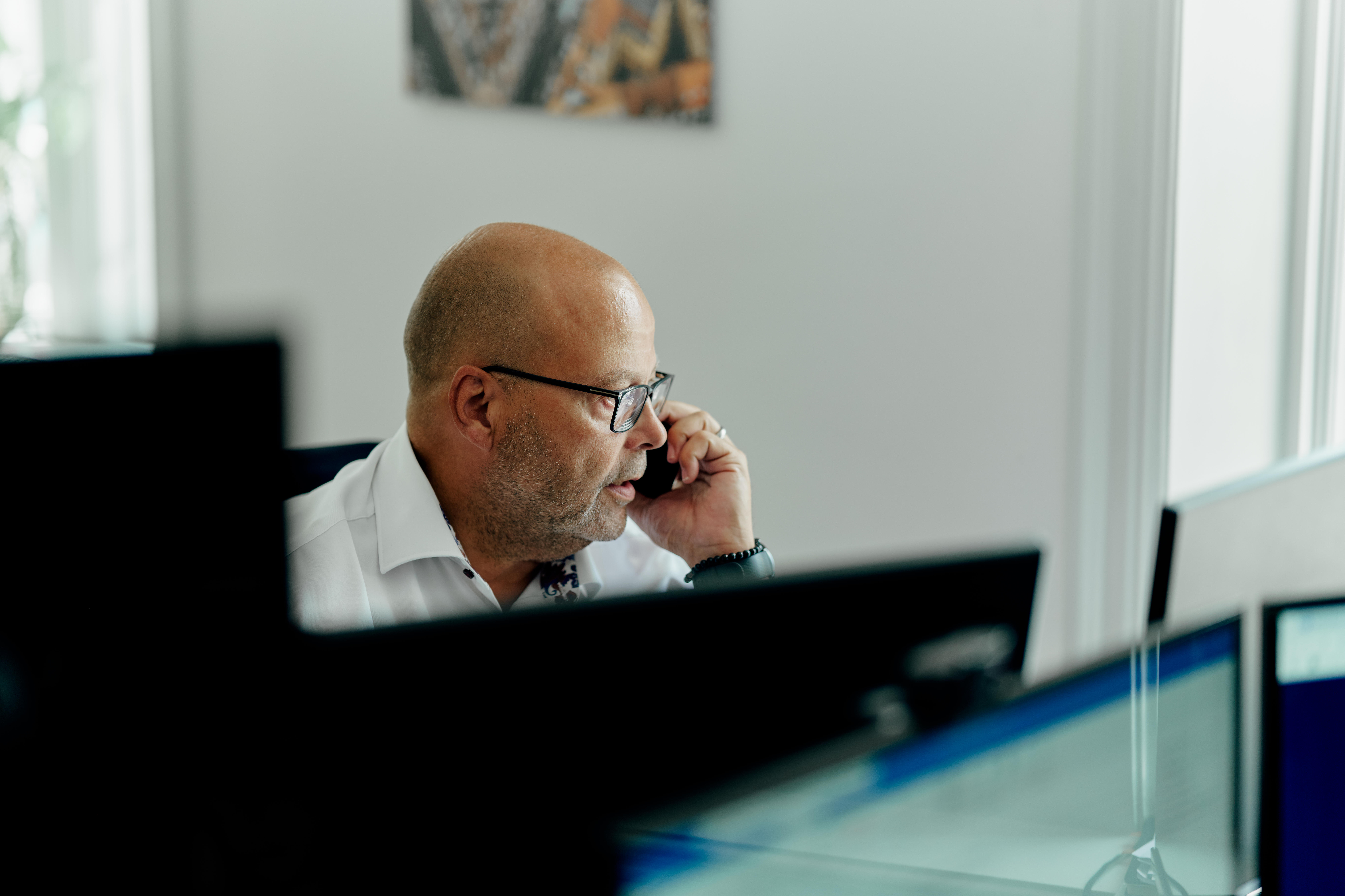 Person som taler i telefon