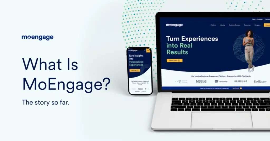 MoEngage website home page image