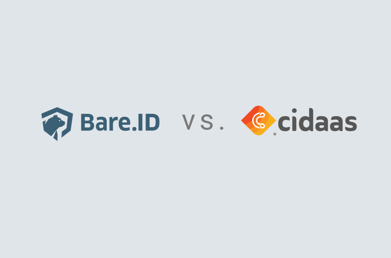 Vergleich Cidaas vs. Bare.ID - die Cidaas Alternative