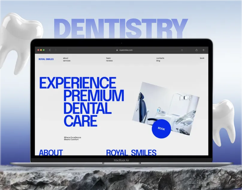 Stomatology lending page cover